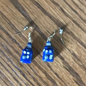 Handmade TARDIS earrings